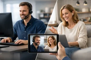 תמיכה מרחוק לעובדים היברידיים בלי השבתות